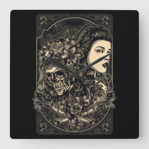 Chemie  vierkante klok