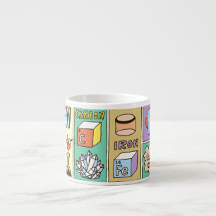 Chemie Wetenschap Illustratieset Espresso Kop