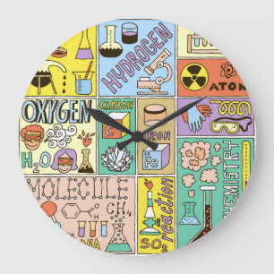 Chemie Wetenschap  Illustratieset Grote Klok