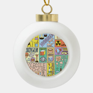 Chemie Wetenschap Illustratieset Keramische Bal Ornament
