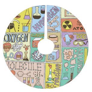 Chemie Wetenschap  Illustratieset Kerstboom Rok