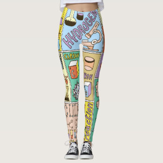 Chemie Wetenschap Illustratieset Leggings