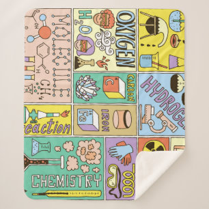Chemie Wetenschap  Illustratieset Sherpa Deken