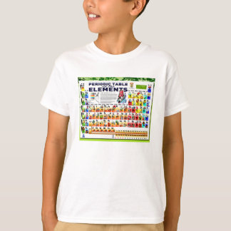 Chemie, wetenschap, periodiek systeem van elemente t-shirt