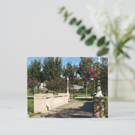 Chemin à travers la carte postale du parc (Debout devant)