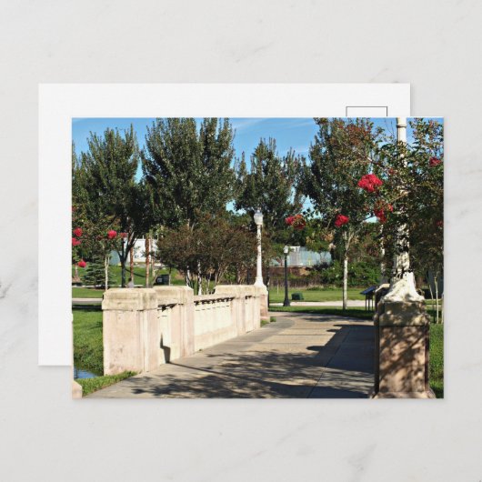 Chemin à travers la carte postale du parc (Devant / Derrière)