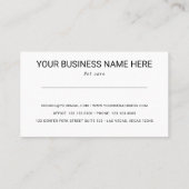 Chemin arc-en-ciel avec carte de visite cardiaque (Dos)