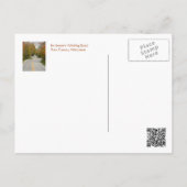 Chemin Courbé Parmi Les Arbres Avec Carte Postale  (Dos)