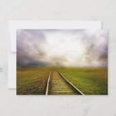 Chemin de chemin de fer dans les invitations au Ma (Dos)