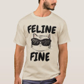 CHEMIN DE FÉLINE T-shirts drôles de CHAT (Devant)
