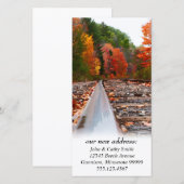 Chemin de fer Changement d'adresse Cartes photos p (Devant / Derrière)