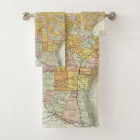 Chemin de fer de McNally de couche-point et carte