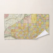 Chemin de fer de McNally de couche-point et carte (Serviette à main)