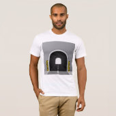 Chemin de fer Marques de route Mens T-Shirt (Devant entier)