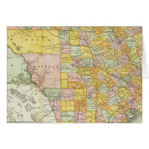 Chemin De Fer Rand McNally Et Carte Du Comté Du T