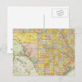 Chemin De Fer Rand McNally Et Carte Du Comté Du Te (Devant / Derrière)