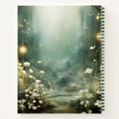 Chemin De Forêt Enchantée De Fleurs Carnet Mariage (Dos)