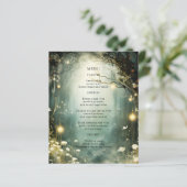 Chemin de jardin forestier enchanté - Menu Mariage (Debout devant)