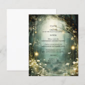 Chemin de jardin forestier enchanté - Menu Mariage (Devant / Derrière)