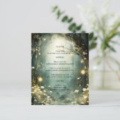 Chemin de jardin forestier enchanté - Menu Mariage (Debout devant)