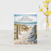 Chemin De Plage Dans Le Carte de remerciements De  (Fleur jaune)