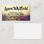 Chemin de promenade Sunrise carte de visite Côté W (Devant / Derrière)