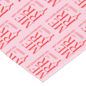 Chemin De Table Court 2025 Modern Merry and Bright Red Pink Christmas (Coin)