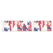 Chemin De Table Court 4th of July, Independence day, Camouflage Beige (Horizontal)