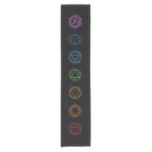 Chemin De Table Court 7 Chakras Courte Table Runner (Devant)