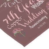 Chemin De Table Court 7e année Mariage Frénésie Onyx (Coin)