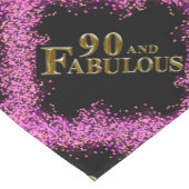 Chemin De Table Court 90e anniversaire  (Coin)