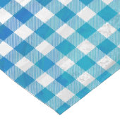 Chemin De Table Court à damiers Buffalo Plaid bleu et blanc (Coin)