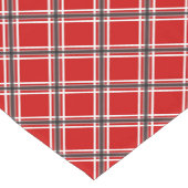 Chemin De Table Court À damiers rouge (Coin)