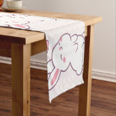 Chemin De Table Court A Little Bunny Made of Feelings (In Situ)
