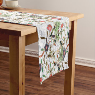 Chemin De Table Court Abeilles et fleurs Vintages