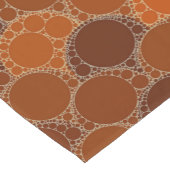 Chemin De Table Court Abrégé sur rustique cercle de brun d'orange (Coin)