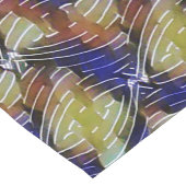 Chemin De Table Court Abstract blue and gold wave geometric pattern 1299 (Coin)