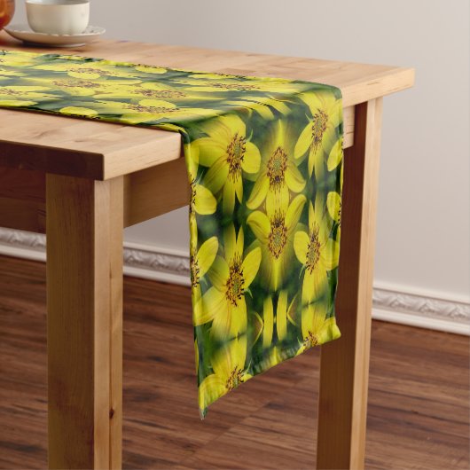 Chemin De Table Court Abstrait de tournesol Maximillian (In Situ)