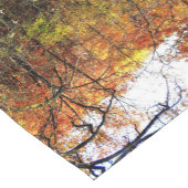 Chemin De Table Court Abstrait moderne Feuilles d'automne / Arbres Coure (Coin)