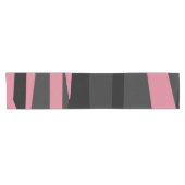 Chemin De Table Court abstrait rose et noir (Horizontal)