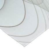 Chemin De Table Court Abstrait Turquoise Brown Gold Elegance (Coin)