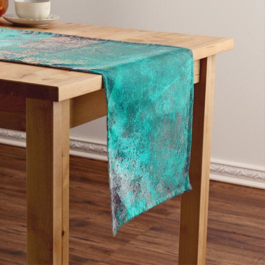 Chemin De Table Court abstrait turquoise turquoise grunge arrière - plan (In Situ)