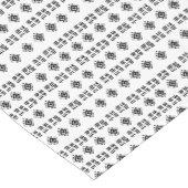 Chemin De Table Court Abstraits Noirs blancs (Coin)