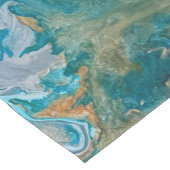 Chemin De Table Court Acrylique pour abstraite côte turquoise (Coin)