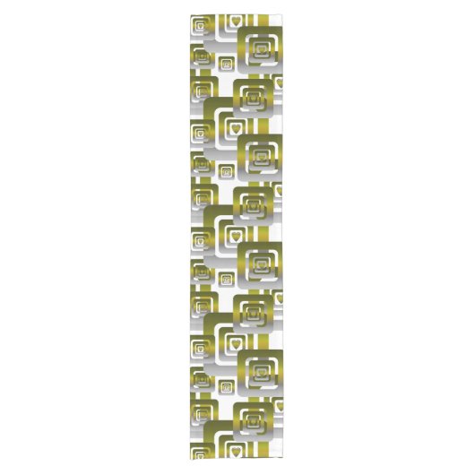 Chemin De Table Court Activate My Heart Pattern Silver (Devant)