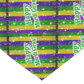 Chemin De Table Court Affiche heureuse de mardi gras (Coin)