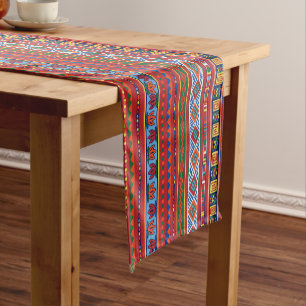 Chemin De Table Court Africain Tribal motif coureur de table