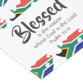 Chemin De Table Court AFRIQUE DU SUD Bénie Nation Écriture chrétienne (Coin)