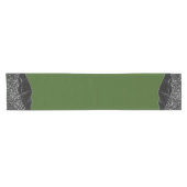 Chemin De Table Court AGATE DE MARBRE NOIR VERT Runner Table (Horizontal)