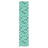Chemin De Table Court Âge atomique formes simples Turquoise (Devant)